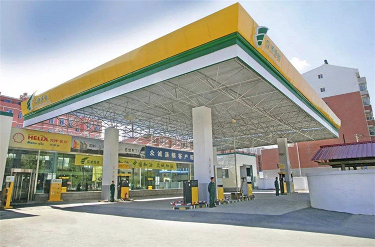 海西加气站钢结构网架案例7